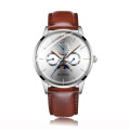 316l chronograph luxury multifunction watch mens brown moon phase steel watch